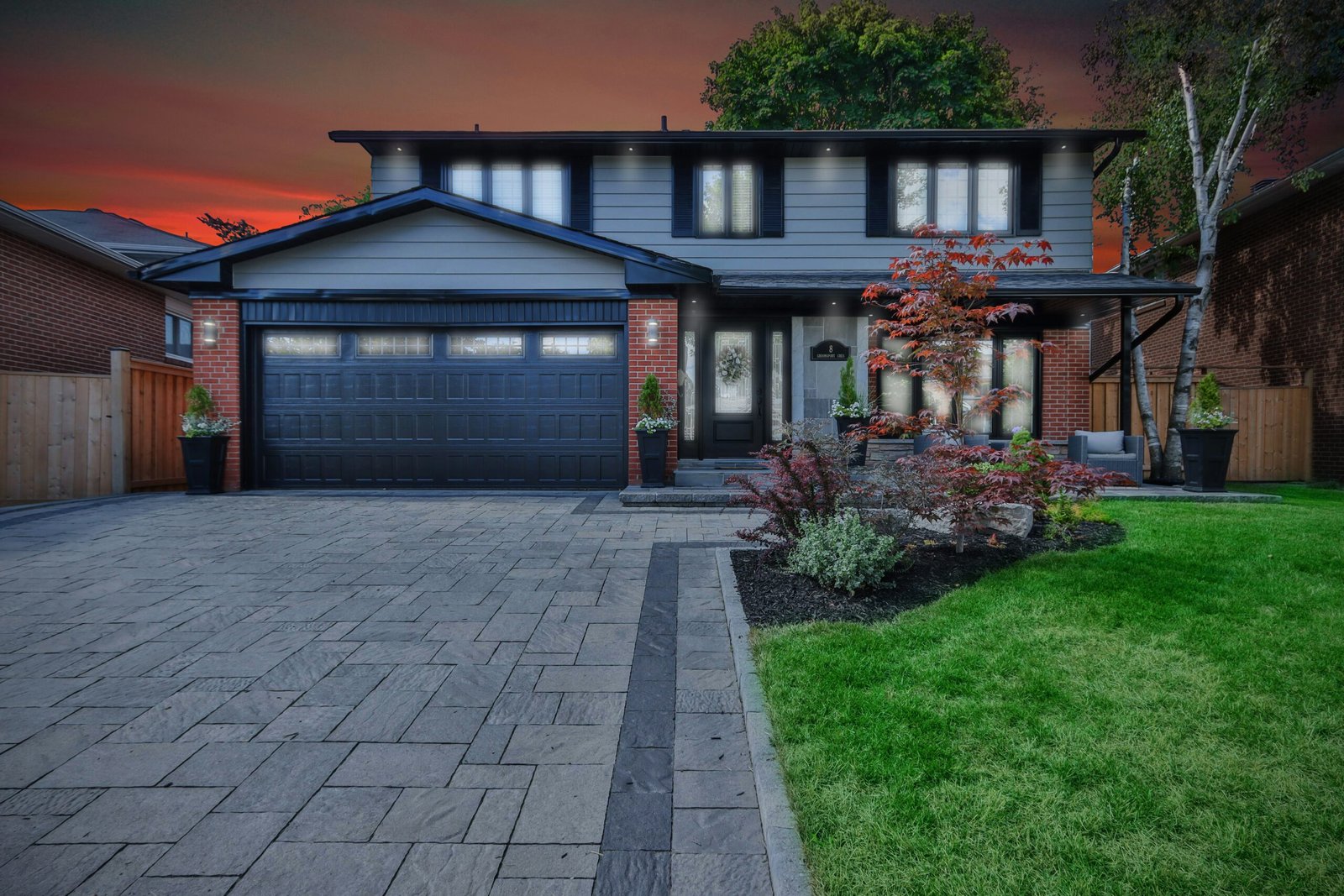 Stamped Concrete on a house in fort wayne