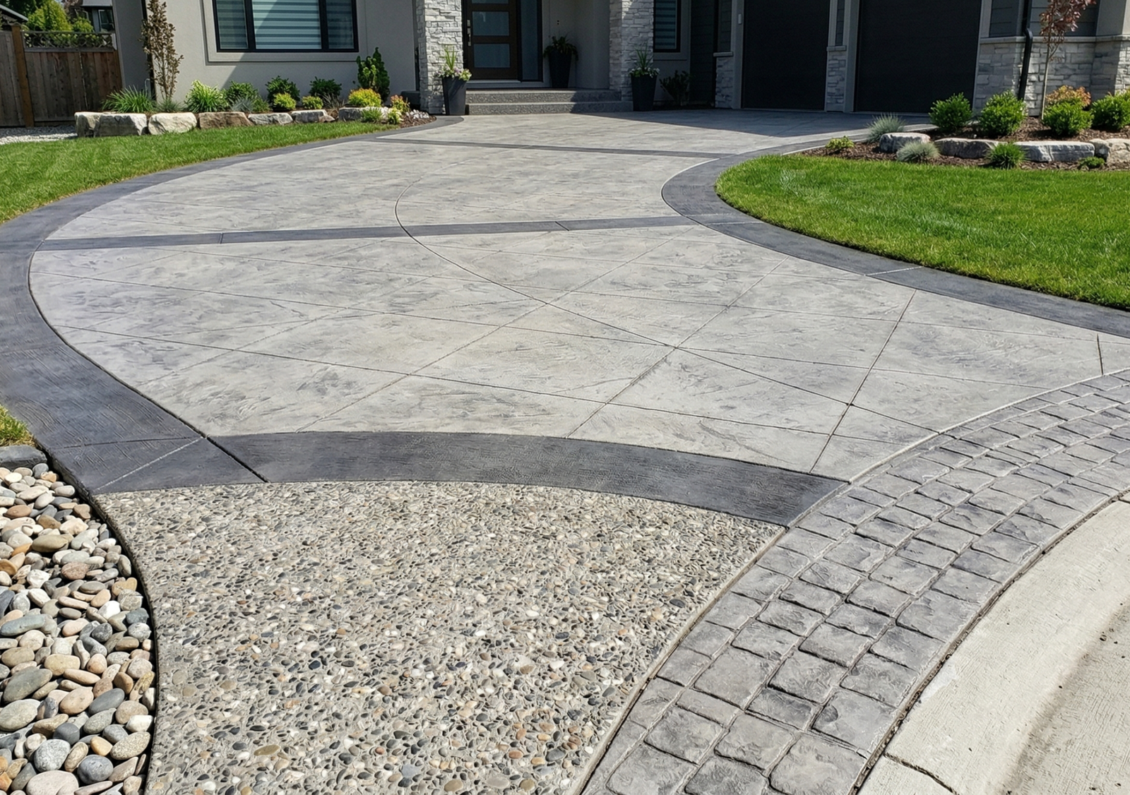 concrete driveway