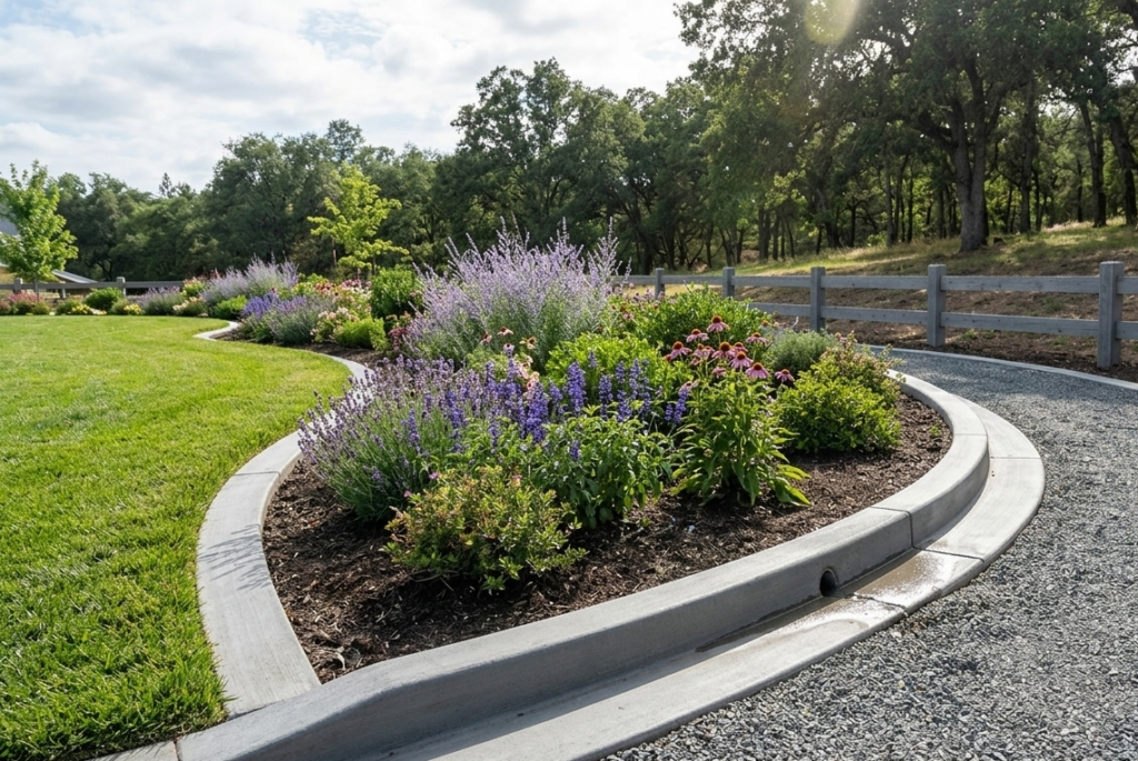 concrete curbing
