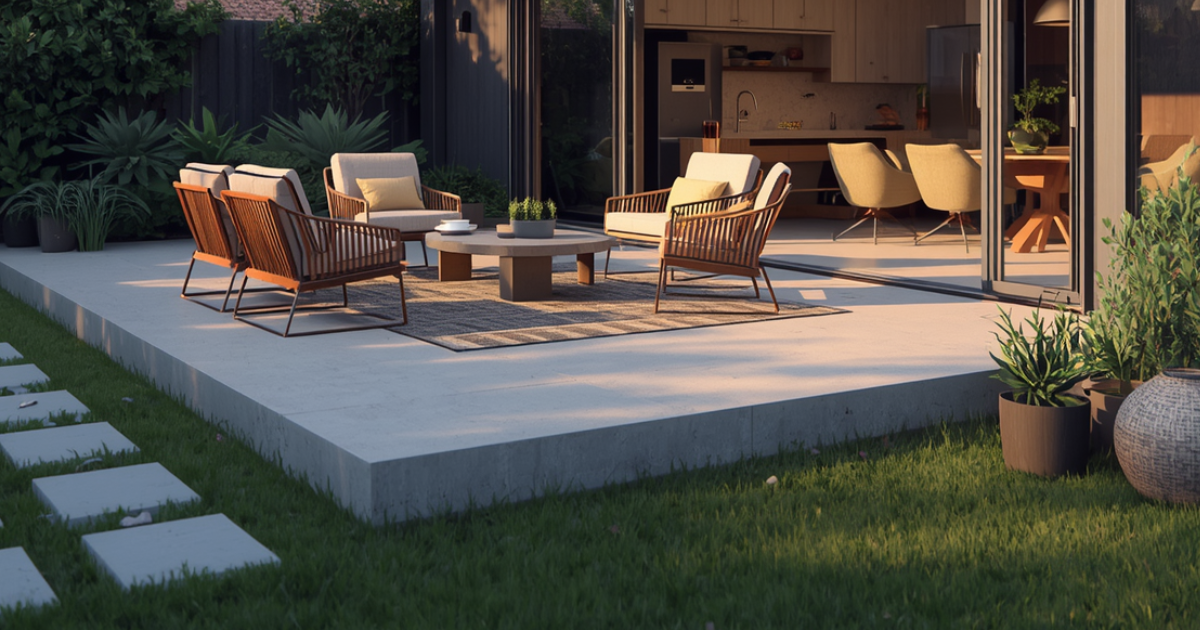 Waynedale Concrete Patio