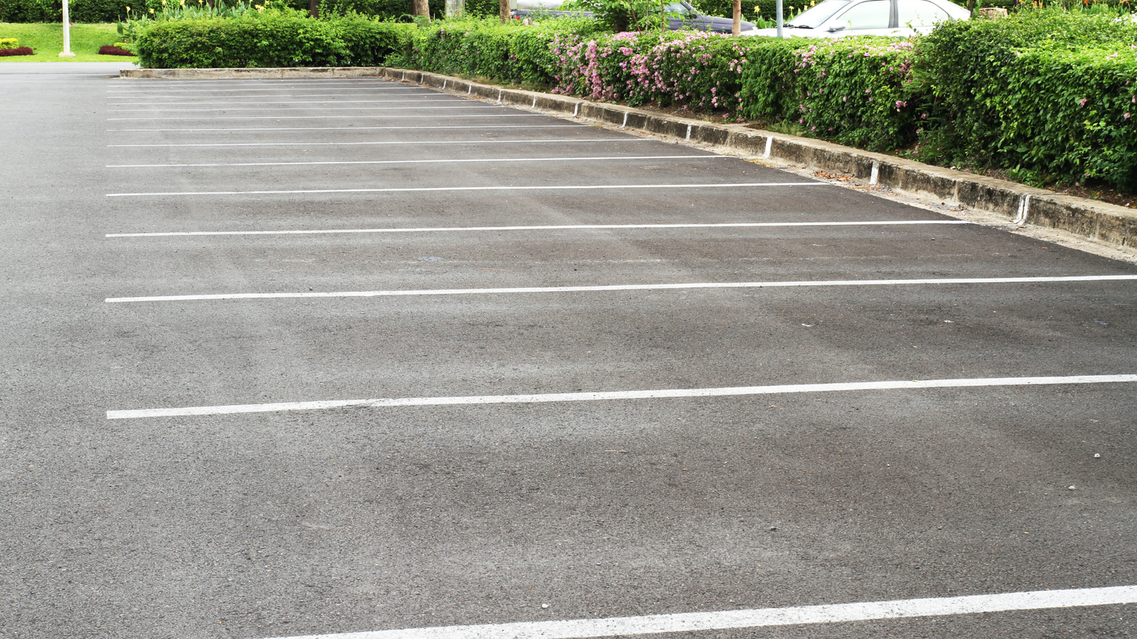 Commercial parking lot
