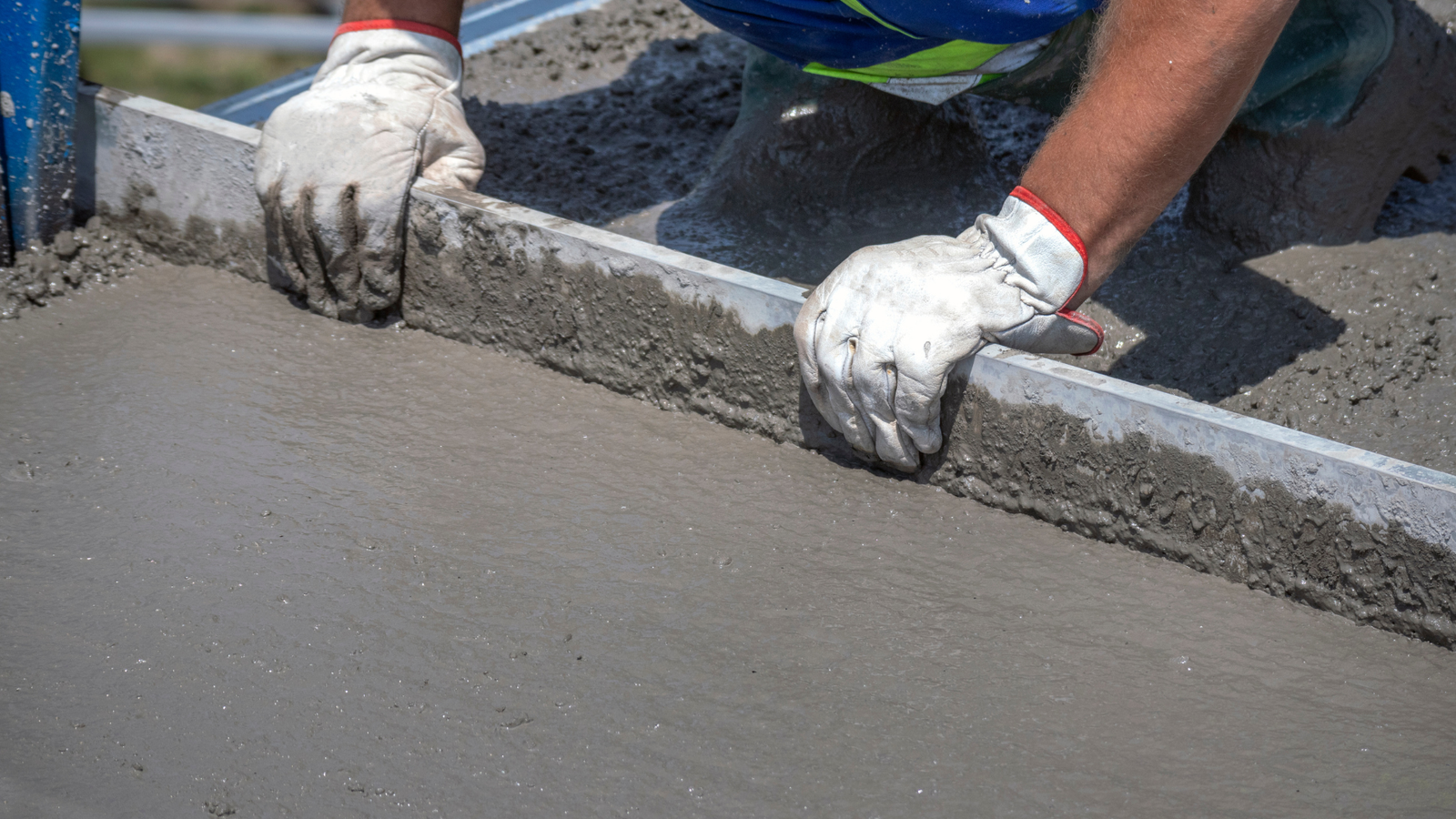 Stamped concrete being built by experts with many years of experience